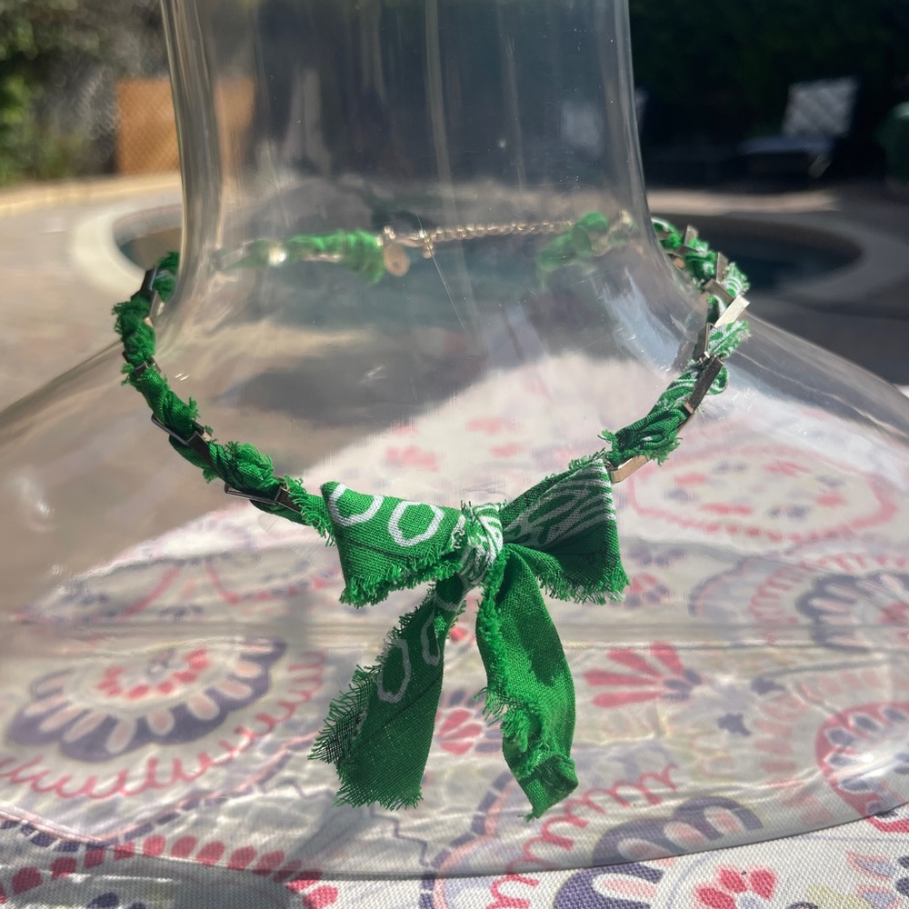 Elphaba Inspired Bow Choker Necklace